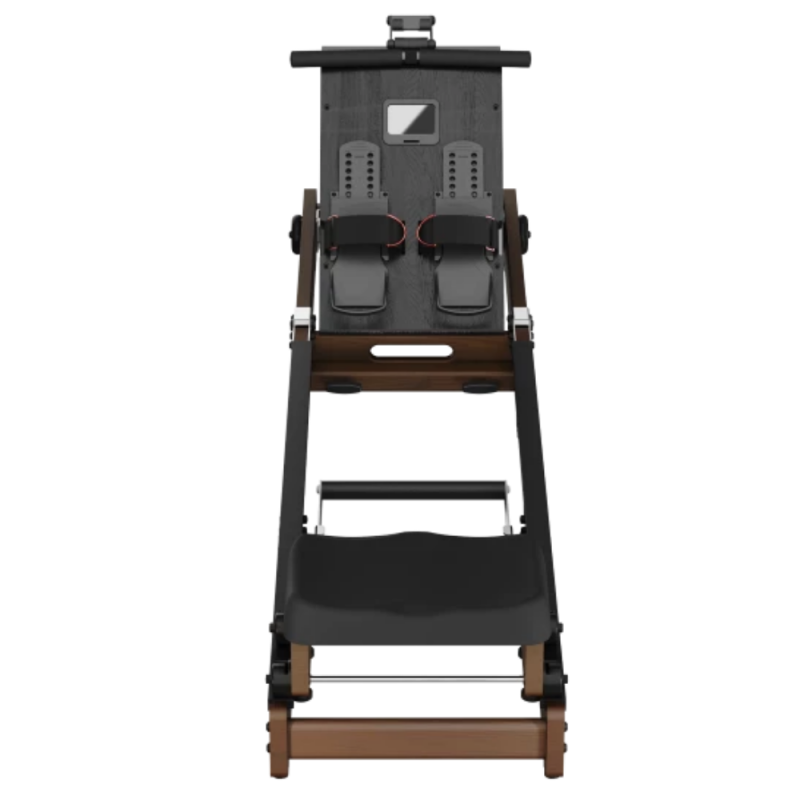 Гребен тренажор с водно съпротивление Xiaomi KingSmith WR20 RMWR20F, 800N, Релса 117 см, 5 степени, 7-11 л, Сгъваем, Мобилно приложение, Черен/кафяв