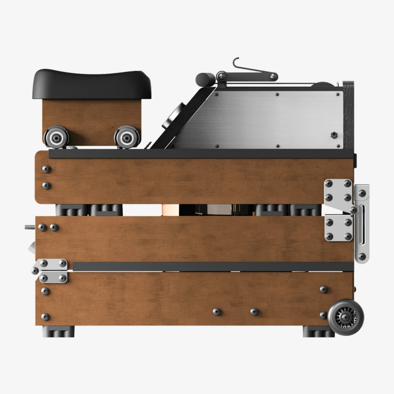 Гребен тренажор с водно и магнитно съпротивление Xiaomi KingSmith WM10 RMWM10F, 500N, Релса 117 см, 5/32 степени, 15/25 л, Сгъваем, Черен/кафяв