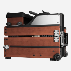 Гребен тренажор с водно и магнитно съпротивление Xiaomi KingSmith WM10 RMWM10F, 500N, Релса 117 см, 5/32 степени, 15/25 л, Сгъваем, Черен/кафяв