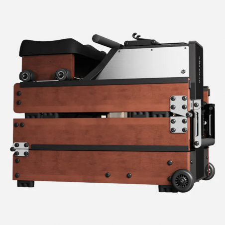 Гребен тренажор с водно и магнитно съпротивление Xiaomi KingSmith WM10 RMWM10F, 500N, Релса 117 см, 5/32 степени, 15/25 л, Сгъваем, Черен/кафяв