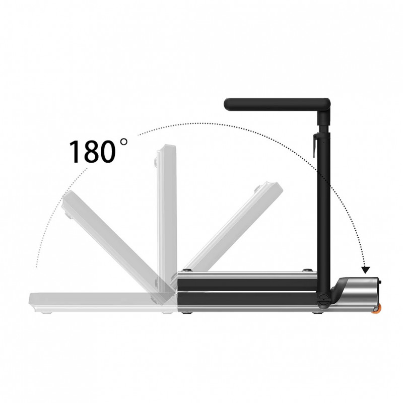 Бягаща пътека Xiaomi KingSmith WalkingPad R3 Hybrid+ WP440Q4, 746W, 1 к.с., До 120 кг, 1-12 км/ч, Вграден дисплей, Мобилно приложение, Сгъваема, Черен/Сив