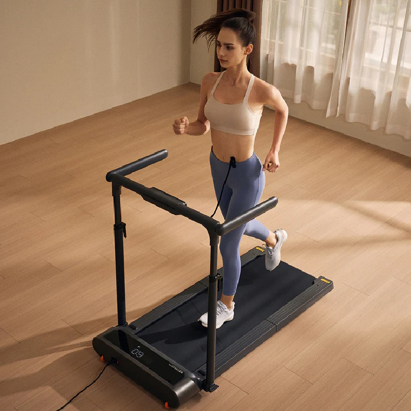 Бягаща пътека Xiaomi KingSmith WalkingPad R3 Hybrid+ WP440Q4, 746W, 1 к.с., До 120 кг, 1-12 км/ч, Вграден дисплей, Мобилно приложение, Сгъваема, Черен/Сив
