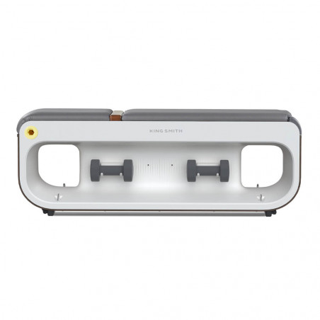 Мултифункционална лежанка Xiaomi KingSmith FВВ1С , 2 степени на наклон, Цяло тяло, Сгъваема, 15 аксесоара, Бял/кафяв