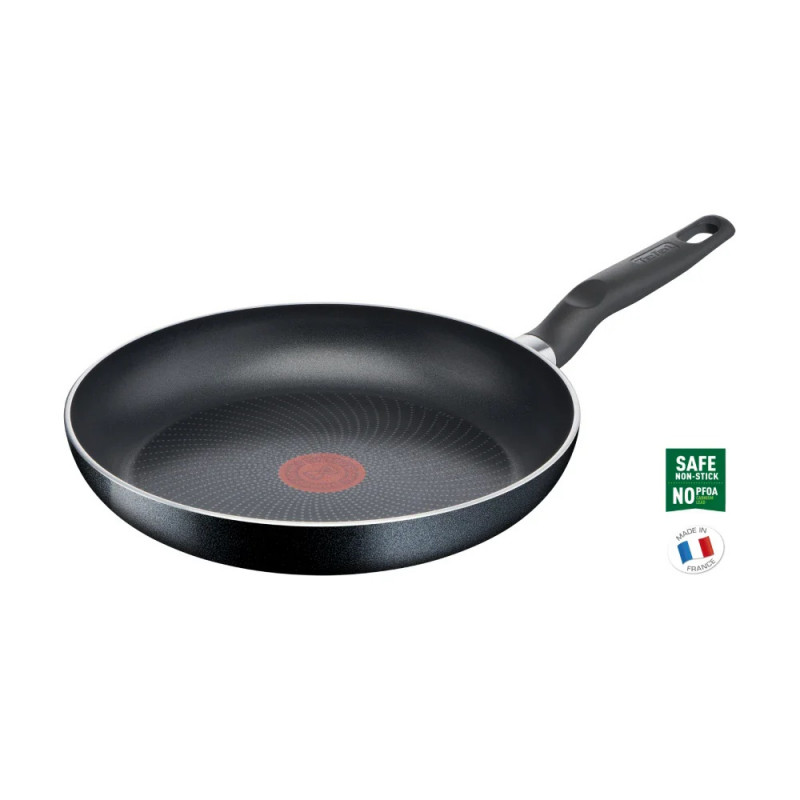 Комплект съдове за готвене Tefal C2678074 Starter Black, 6 ч, Титениево покритие, Без PFOA, Thermo-Fusion, Thermo-Signal, Индукция, Черен