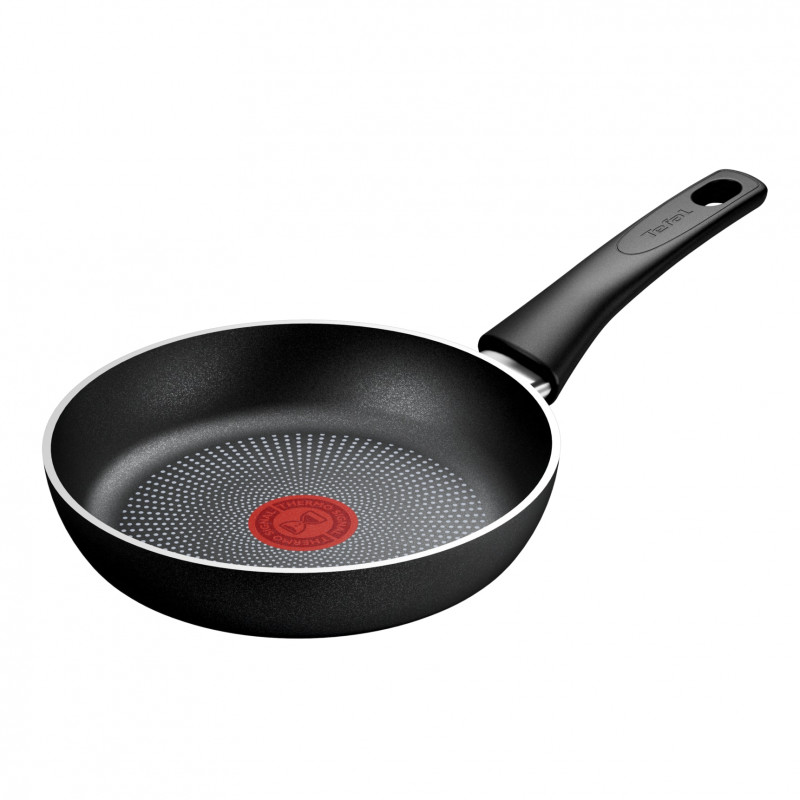 Тиган Tefal C2920253 Force, 20 см, Незалепващо покритие, Thermo-signal, Thermo-Fusion, Индукция, Черен