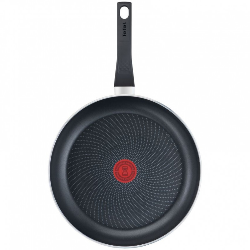 Тиган Tefal C2720453 Start&Cook, 24 см, Титаниево покритие, Thermo-signal, Thermo-Fusion, Индукция, Черен