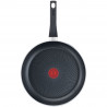 Тиган Tefal C2720653 Start&Cook, 28 см, Титаниево покритие, Thermo-signal, Thermo-Fusion, Индукция, Черен