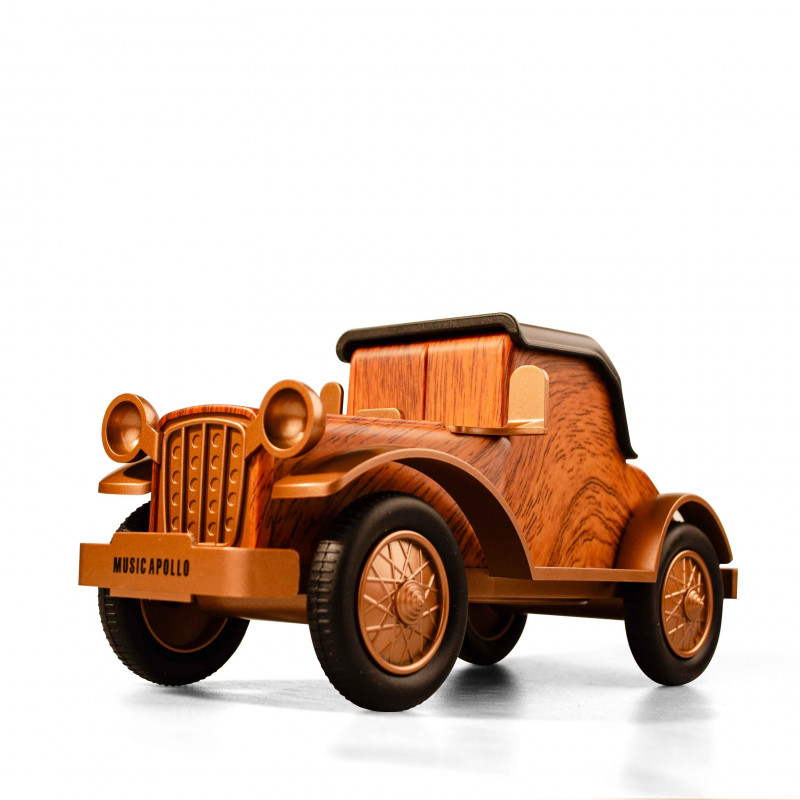 Bluetooth радио колонка Ashu A9, 5W, 1500mAh, Кафяв