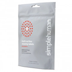Таблетки за почистване SimpleHuman CT2100, 12 бр, Разтворими във вода, Без оцветители и амоняк, Безопасни за деца и животни, Цитрус/грейпфрут, Бял