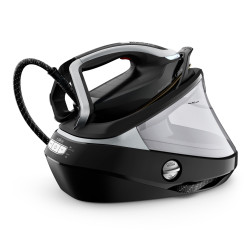 Парогенератор Tefal Pro Express Vision GV9821E0, 3000 W, 9 bar, 1.2 л, 800 g/min, Smart Steam, Система против капене и варовик, Вертикално гладене, Черен/сив