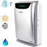 Пречиствател и овлажнител на въздух Oberon 220 HYBRID, 65W, До 40 м2, 220 м3/ч, 3 скорости, Йонизатор, Индикатори за въздуха, Таймер, Нощен и автоматичен режим, Сребрист