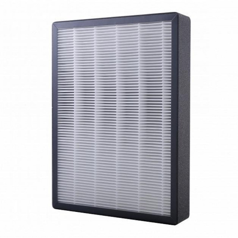 Резервен комплект филтри за пречиствател за въздух Oberon 800, 2 бр, HEPA, Прах, Бактерии, Фини частици, Черен