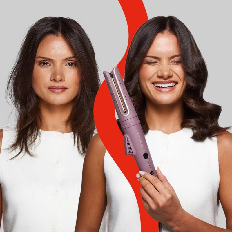 Маша за коса Remington CI8930 AIRvive™, 25 W, 3 настройки до 210C, Керамично покритие, Ionic Air, Лилав/Златист