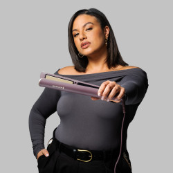 Преса за коса Remington S8930 AIRvive™, 61 W, 5 настройки до 230C, Технология йонен въздух , Лилав/Златист