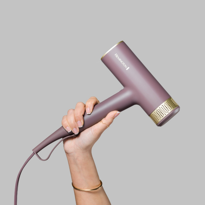 Сешоар Remington EC8930 AIRvive™, 1600W, 110000 об/мин, 2 скорости, 3 температурни настройки, Ionic Air, Cool shot, Лилав/Златист