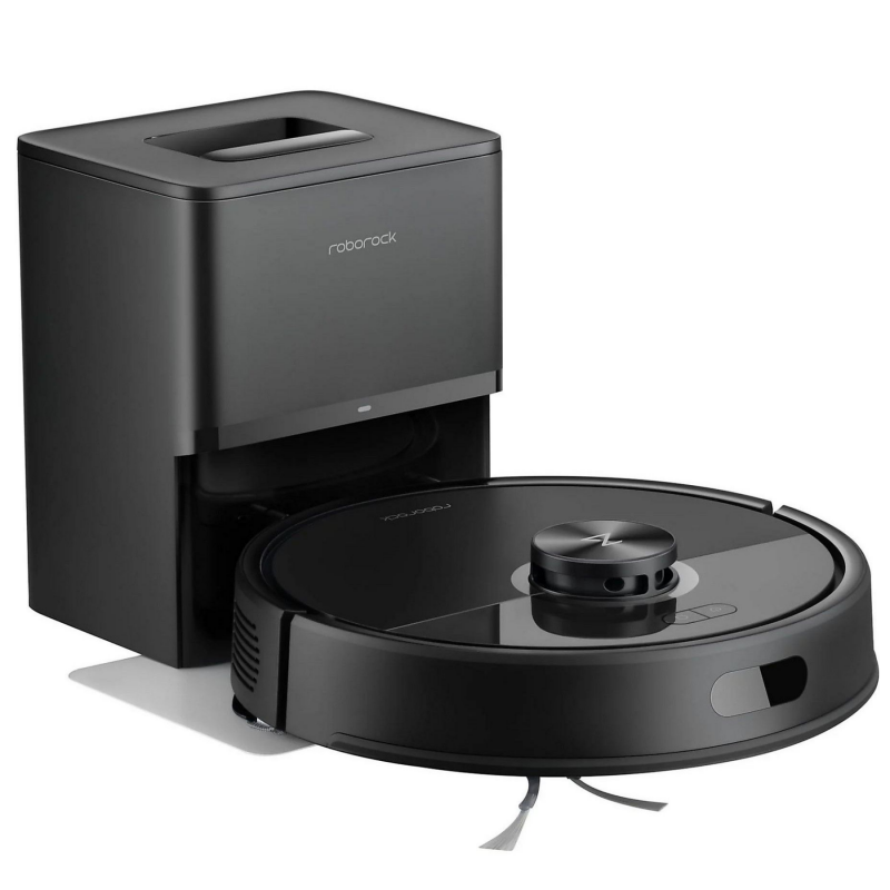 Прахосмукачка робот Roborock Q7 TF+, 10000 Pa, 150 мин, Интелигентно 3D картографиране, Сухо/мокро, Гласови команди, График, Памет, PreciSense® LiDAR, Черен