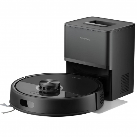 Прахосмукачка робот Roborock Q7 TF+, 10000 Pa, 150 мин, Интелигентно 3D картографиране, Сухо/мокро, Гласови команди, График, Памет, PreciSense® LiDAR, Черен