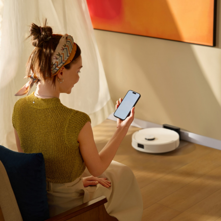 Прахосмукачка робот Roborock Q10 PF+, 10000 Pa, 150 мин, 0.35 л, Wi-Fi, Сухо/мокро, Автоматично повдигане на мопа, 360° LiDAR, 3D картографиране, Гласово управление, Бял