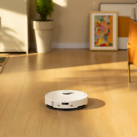 Прахосмукачка робот Roborock Q10 PF+, 10000 Pa, 150 мин, 0.35 л, Wi-Fi, Сухо/мокро, Автоматично повдигане на мопа, 360° LiDAR, 3D картографиране, Гласово управление, Бял