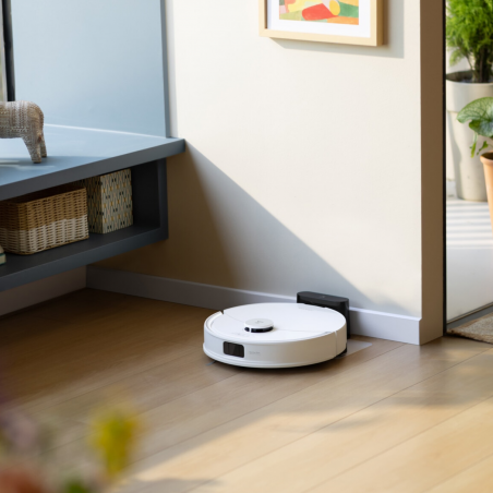 Прахосмукачка робот Roborock Q10 PF+, 10000 Pa, 150 мин, 0.35 л, Wi-Fi, Сухо/мокро, Автоматично повдигане на мопа, 360° LiDAR, 3D картографиране, Гласово управление, Бял