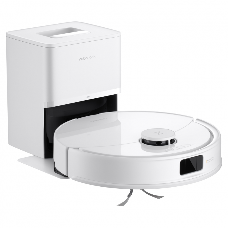 Прахосмукачка робот Roborock Q10 PF+, 10000 Pa, 150 мин, 0.35 л, Wi-Fi, Сухо/мокро, Автоматично повдигане на мопа, 360° LiDAR, 3D картографиране, Гласово управление, Бял