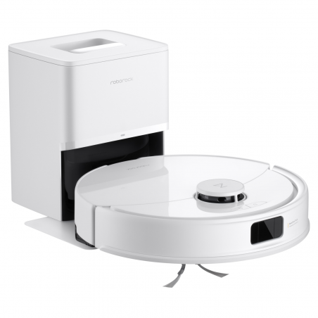 Прахосмукачка робот Roborock Q10 PF+, 10000 Pa, 150 мин, 0.35 л, Wi-Fi, Сухо/мокро, Автоматично повдигане на мопа, 360° LiDAR, 3D картографиране, Гласово управление, Бял