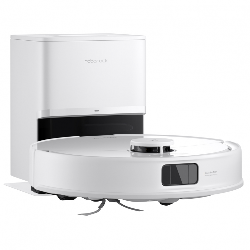 Прахосмукачка робот Roborock Q10 PF+, 10000 Pa, 150 мин, 0.35 л, Wi-Fi, Сухо/мокро, Автоматично повдигане на мопа, 360° LiDAR, 3D картографиране, Гласово управление, Бял