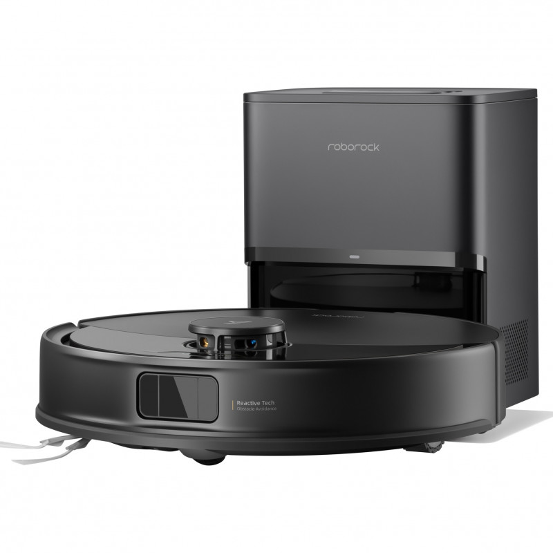 Прахосмукачка робот Roborock Q10 PF+, 10000 Pa, 150 мин, 0.35 л, Wi-Fi, Сухо/мокро, Автоматично повдигане на мопа, 360° LiDAR, 3D картографиране, Гласово управление, Черен