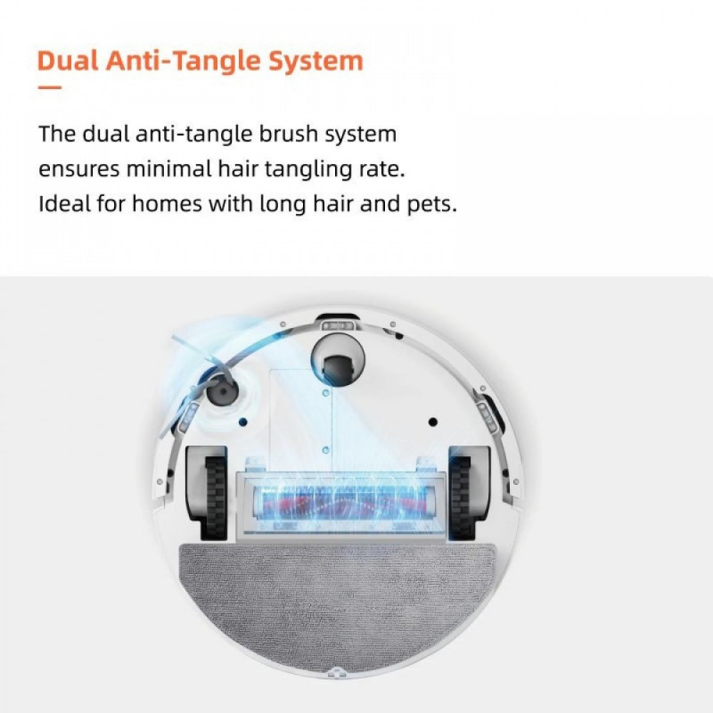 Прахосмукачка робот Roborock Q10 PF, 10000 Pa, 150 мин, 0.35 л, Wi-Fi, Сухо/мокро, Автоматично повдигане на мопа, 360° LiDAR, 3D картографиране, Гласово управление, Черен