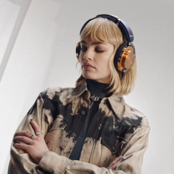 Безжични слушалки Dyson OnTrac CNC Copper 759558-01, ANC, До 55 часа, Bluetooth, Син/Меден