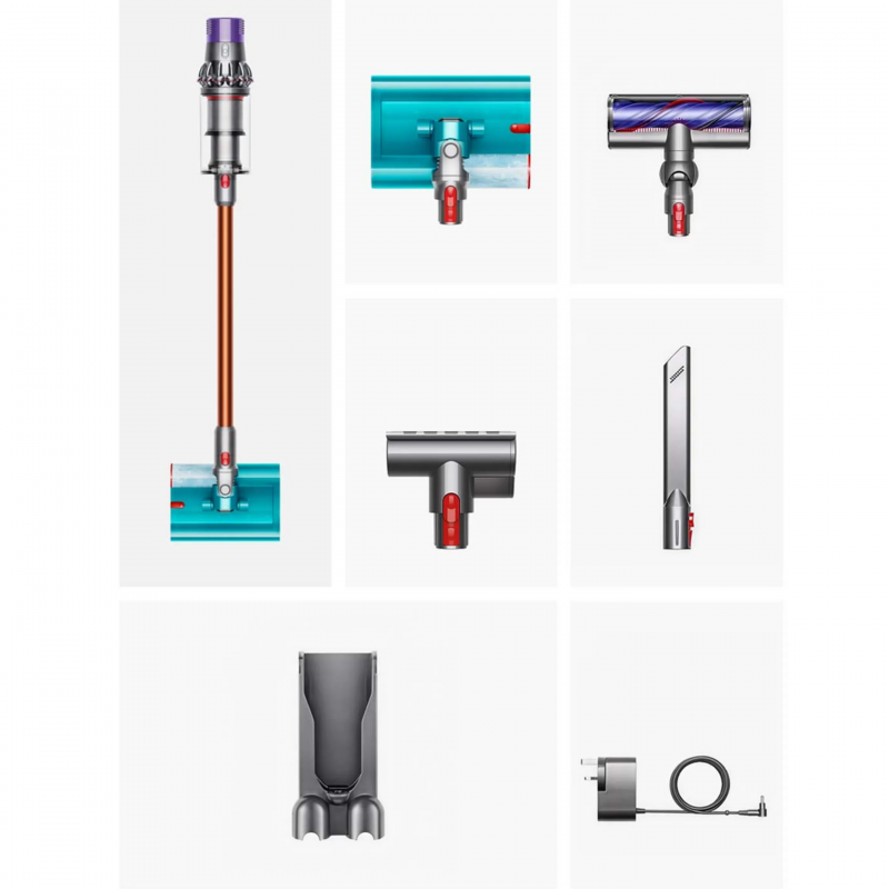 Вертикална прахосмукачка Dyson V10 Cyclone Submarine 594446-01, 150AW, 0.76 л, 60 мин, Сухо/мокро, 3 режима, Хигиенично изпразване, Root Cyclone™, Никел/тюркоаз