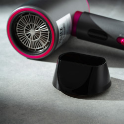 Сешоар Oliver Voltz OV51100R, 2200W, 3 степени, DC мотор, Студен въздух, LED индикатори, Сив/лилав