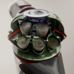 Вертикална прахосмукачка Dyson V8 Cyclone SV55 MAGn/Bk 226587-01, 150AW, 0.54 л, 3 режима, Без загуба на мощност, Хигиенично изпразване, Изцяло запечатана филтрация, Черен/магнезиев