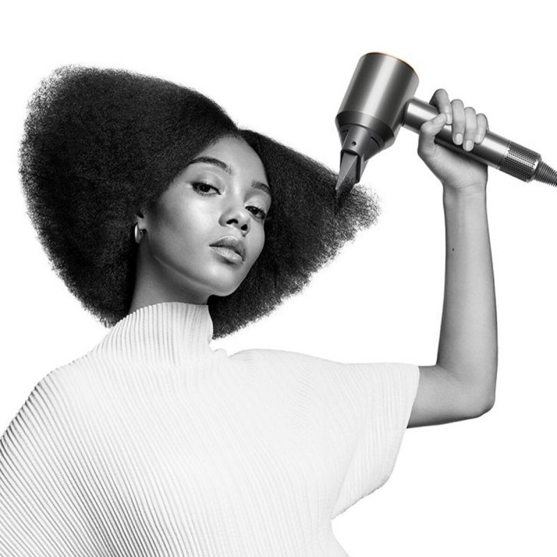 Сешоар Dyson Supersonic HD07 Pbu/Rco 113312-01, 1600W, 3 скорости, 4 температури, Cool shot, 110 000 об/мин, Йонизация, Аксесоари, Син/Меден