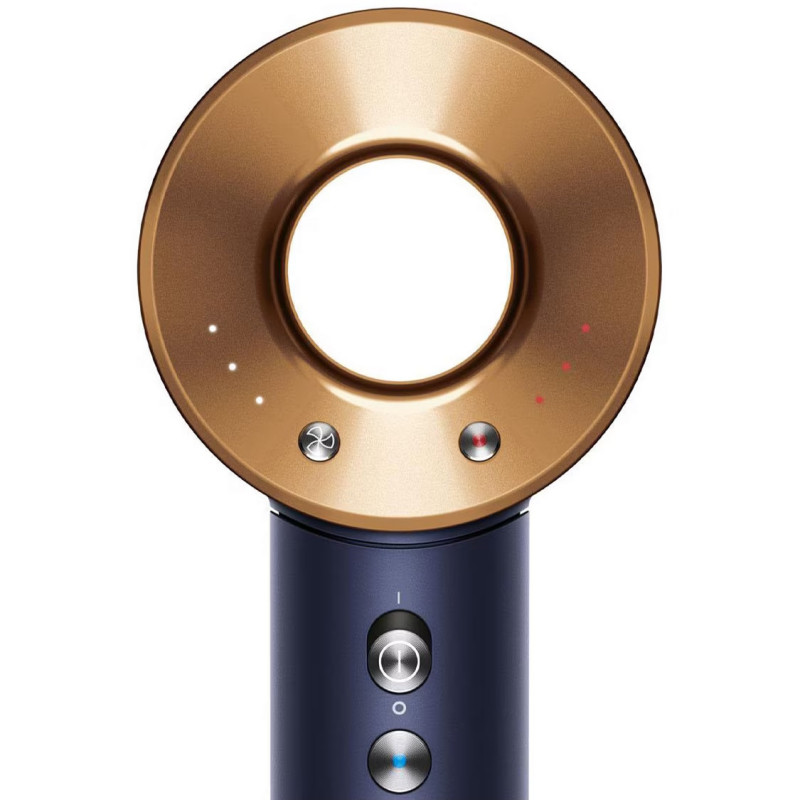 Сешоар Dyson Supersonic HD07 Pbu/Rco 113312-01, 1600W, 3 скорости, 4 температури, Cool shot, 110 000 об/мин, Йонизация, Аксесоари, Син/Меден