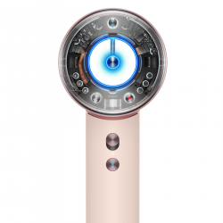 Сешоар Dyson HD16 Supersonic Nural Ceramic Pink/Rose Gold Straight+Wavy 113407-01, 1600W, 3 скорости, 4 температури, Отрицателни йони, 5 приставки, Предпазващ скалпа, Керамично розово/розово злато