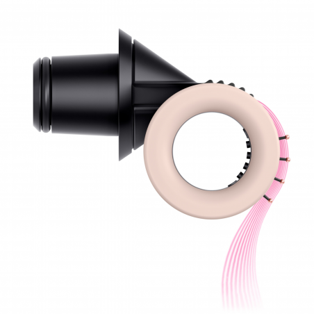 Сешоар Dyson HD16 Supersonic Nural Ceramic Pink/Rose Gold Straight+Wavy 113407-01, 1600W, 3 скорости, 4 температури, Отрицателни йони, 5 приставки, Предпазващ скалпа, Керамично розово/розово злато