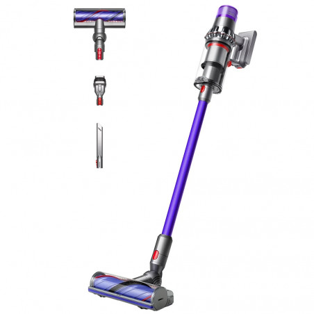 Вертикална прахосмукачка Dyson V11 Advanced Nickel/Purple 479333-01, 200AW, 760 мл, 125000 об/мин, Автомония 60 мин, HEPA, Лилав/Никел