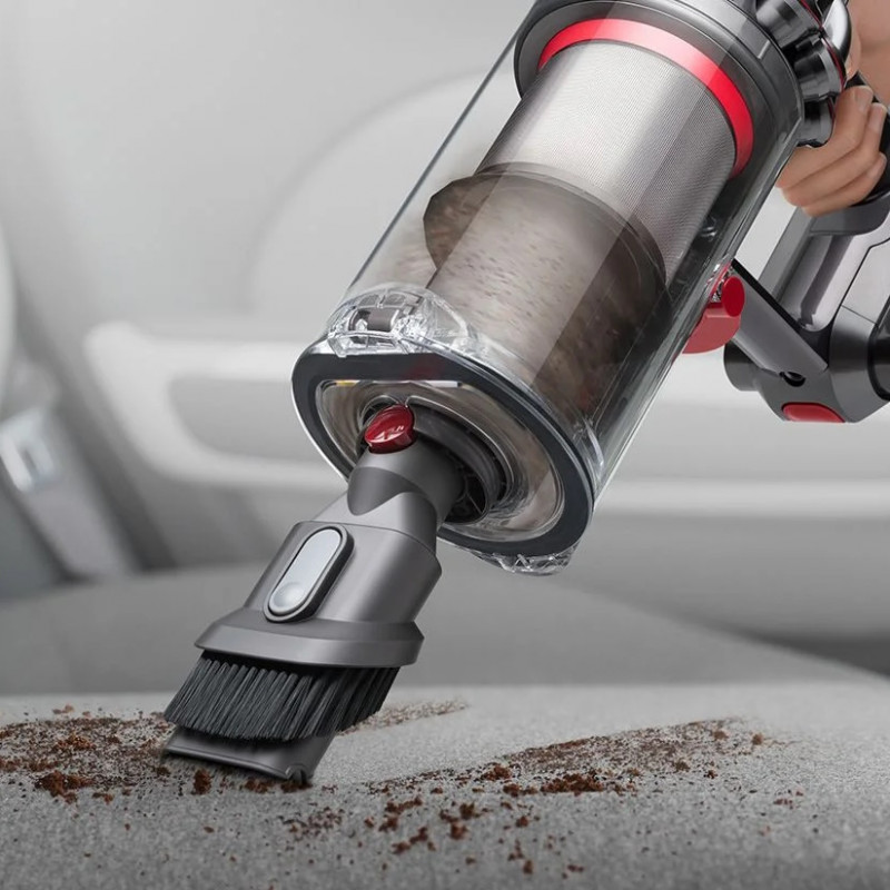 Вертикална прахосмукачка Dyson V11 Advanced Nickel/Purple 479333-01, 200AW, 760 мл, 125000 об/мин, Автомония 60 мин, HEPA, Лилав/Никел