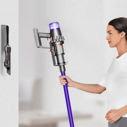 Вертикална прахосмукачка Dyson V11 Advanced Nickel/Purple 479333-01, 200AW, 760 мл, 125000 об/мин, Автомония 60 мин, HEPA, Лилав/Никел