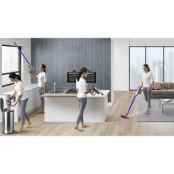 Вертикална прахосмукачка Dyson V11 Advanced Nickel/Purple 479333-01, 200AW, 760 мл, 125000 об/мин, Автомония 60 мин, HEPA, Лилав/Никел