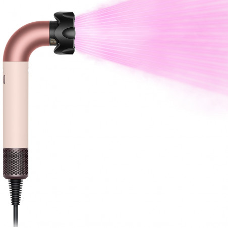 Сешоар Dyson HD17 Supersonic r Ceramic Pink/Rose Gold Straight+Wavy 113332-01, 1700W, 4 интелигентни темп. настройки, 3 скорости, Йонизация, Разпознаване на приставки RFID, Защита на скалпа, Керамино розово/розово злато