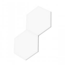 Комплект 10 бр Smart LED панели Govee Glide Hexa RGBIC H6061, Музикална синхронизация, Wi-Fi, Гласово управление, Бял