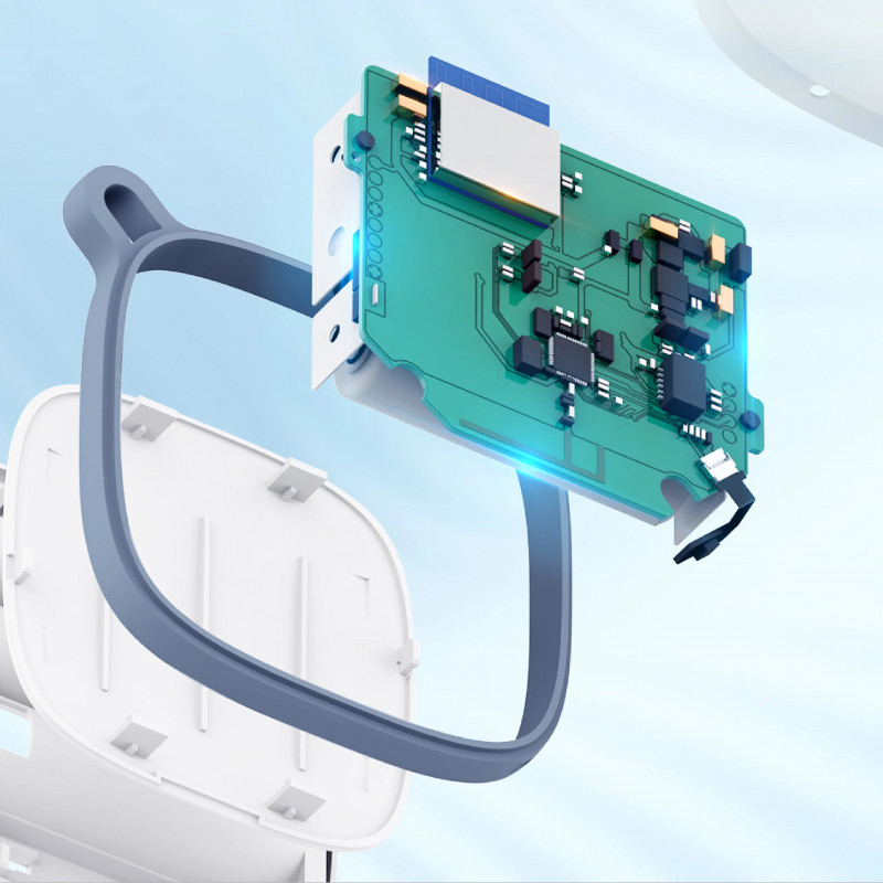 Стаен термометър и хигрометър Govee H5179, Wi-Fi, Bluetooth, LCD дисплей, Бял