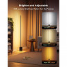 Подова Smart LED лампа Govee Floor Lamp 2 RGBICWW H607C, 152 см, 30W, 1725 lm, 6500K, Wi-Fi, Bluetooth, Govee Home, Черен