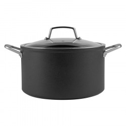 Комплект тенджери Ninja ZeroStick C33300DE, 6 части, До 260°C, Незалепващо покритие, Без PFAS, Стъклен капак, Индукция, Черен