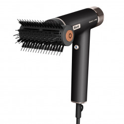 Сешоар за стилизиране на коса 3в1 Shark SpeedStyle Pro HD731EU, 1750W, 3 скорости, 4 темп, Coanda, iQ разпознаване на накрайника, Защита на скалпа, Черен