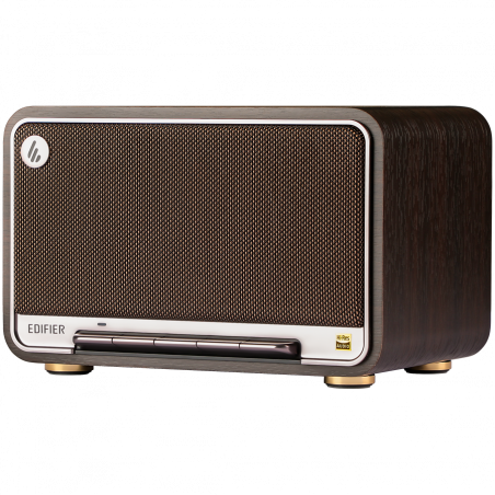Тонколона Edifier D32 BL-WALNUT, 60W, 11 часа, Hi-Res Audio/Wireless, Bluetooth 5.3, Wi-Fi, Apple Airplay2, DRC, DSP,  Дървен корпус, Черен орех/кафяв