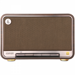 Тонколона Edifier D32 BL-WALNUT, 60W, 11 часа, Hi-Res Audio/Wireless, Bluetooth 5.3, Wi-Fi, Apple Airplay2, DRC, DSP,  Дървен корпус, Черен орех/кафяв