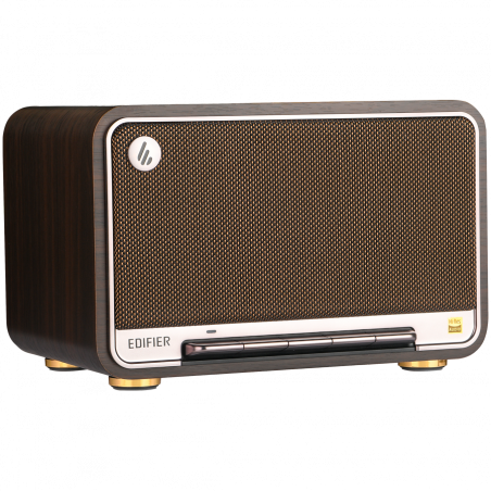 Тонколона Edifier D32 BL-WALNUT, 60W, 11 часа, Hi-Res Audio/Wireless, Bluetooth 5.3, Wi-Fi, Apple Airplay2, DRC, DSP,  Дървен корпус, Черен орех/кафяв